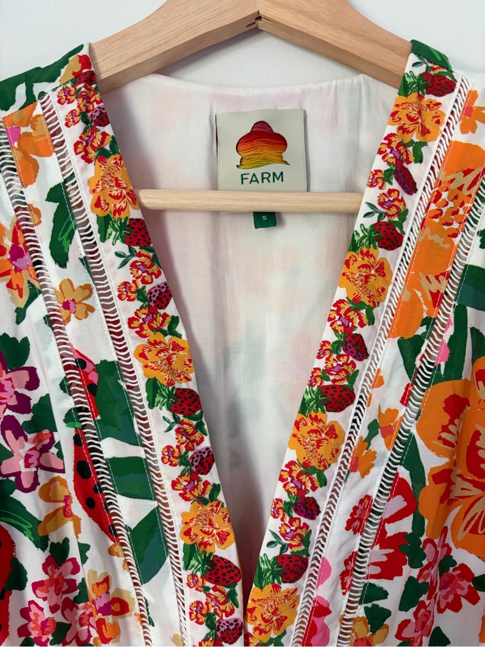 FARM Rio White One-Piece with Bright Strawberry & Floral Print - Picture 2 of 9